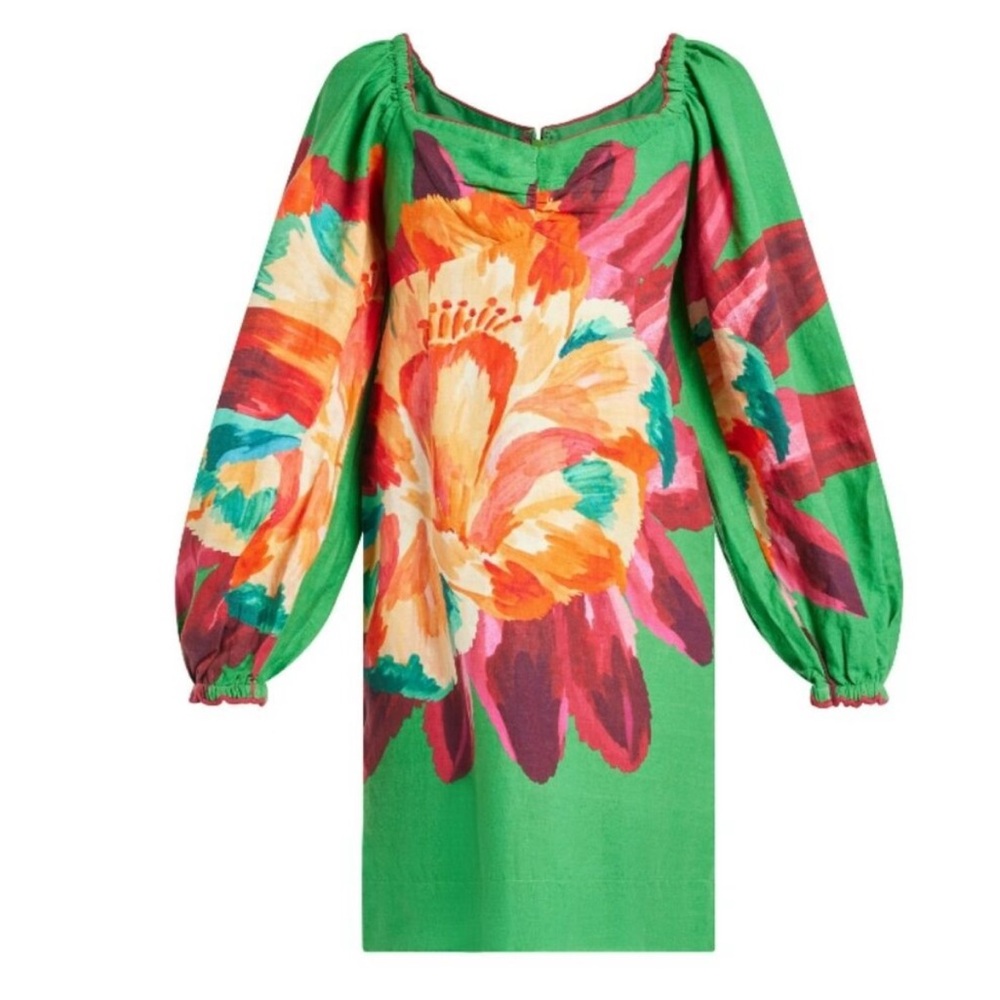 Farm Rio FARM Rio Tropicart Linen Mini Dress - Picture 6 of 12